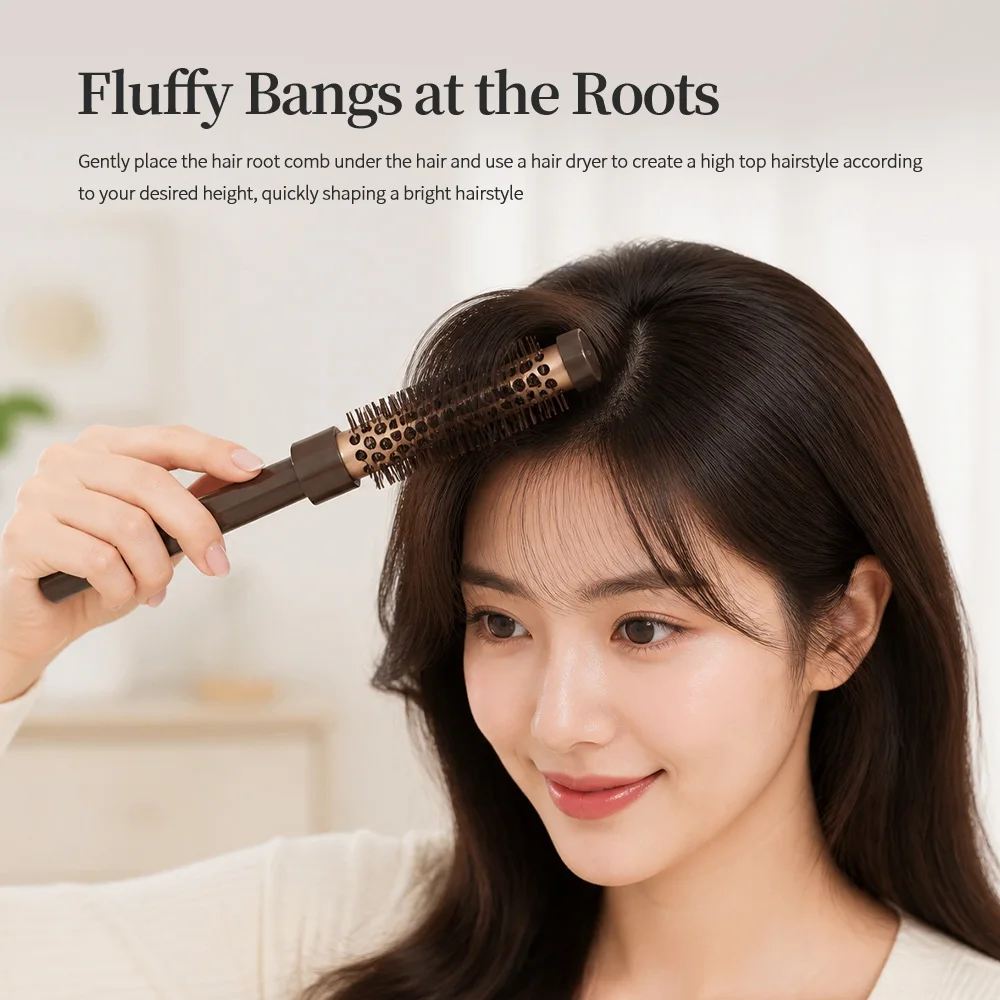 1 Ceramic Heat-Conducting Curling Roller Comb 11 # /13 # /16 #   Suitable for Medium and Short Hair with Inward Curls / Bangs Styling, Salon-Grade Hair Styling Tools.