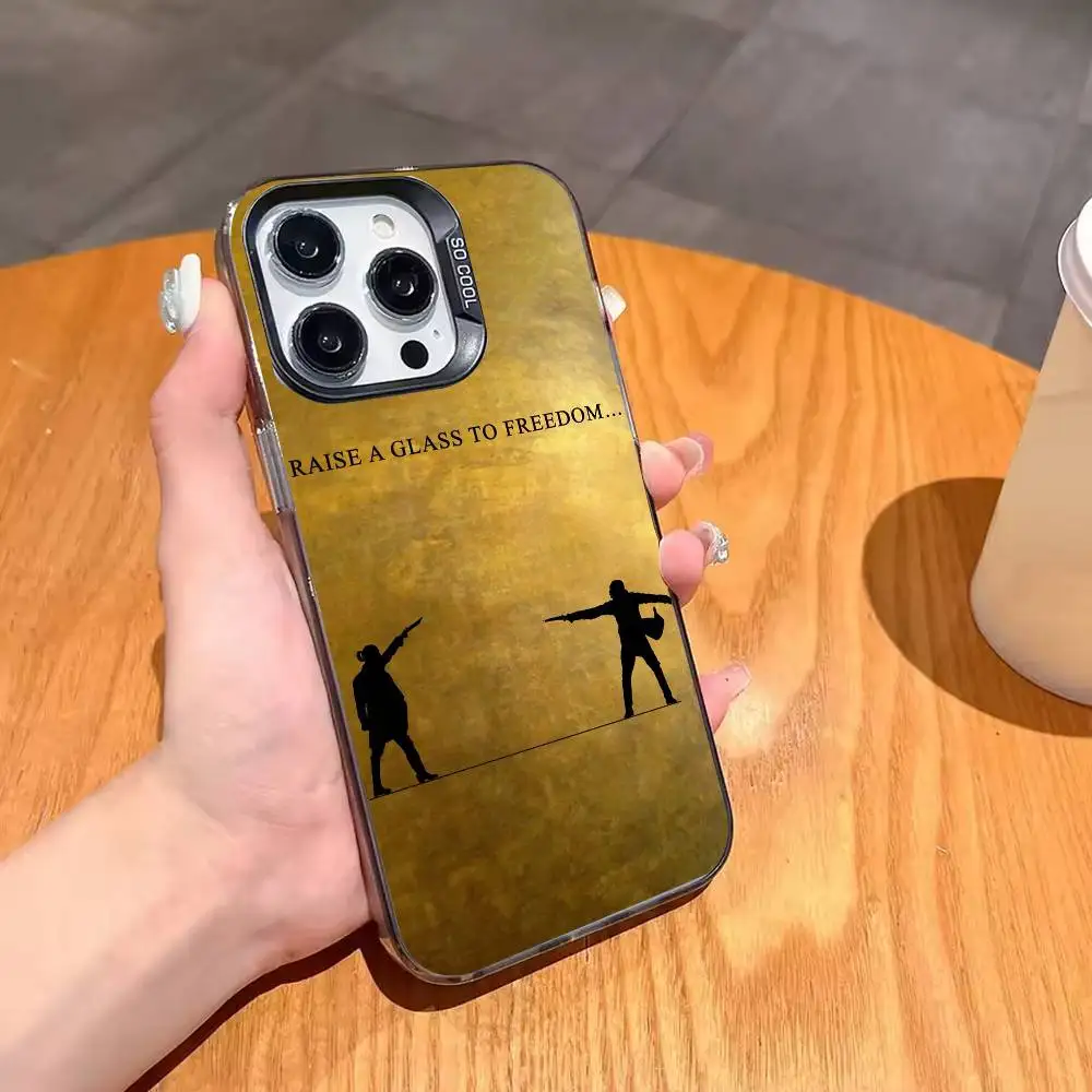 حافظة هاتف H-hamilton Musical L-Lyrics لهاتف iPhone 17,16,15,14,13,12,11 Plus، Pro Max، XS، حافظة هاتف فضية ملونة غطاء Funda #3