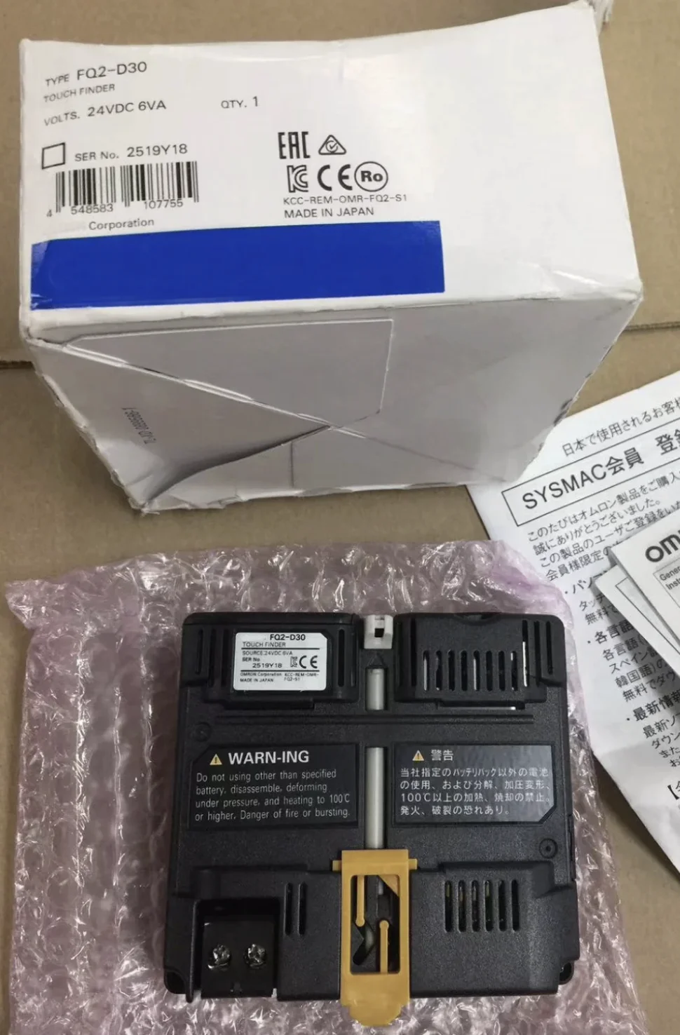 

Умная камера-дисплея FQ2 FQ2-D30, отдел 24 В постоянного тока, 6 ВА