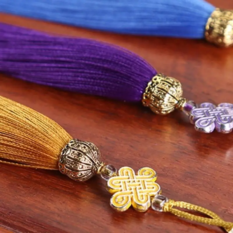 Polyester chinesischer Knoten Quasten Anhänger traditioneller Charme Quasten perfekt für Autohänge oder besondere Anlass – Detail 4