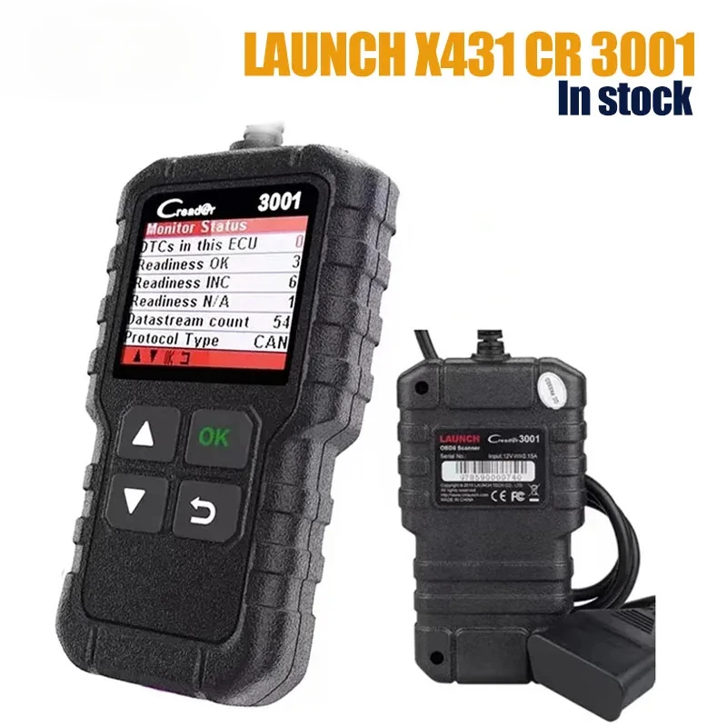 

LAUNCH X431 CR3001 Полный OBD2 Автомобильный считыватель Сканер Поддержка полной функции OBDII/EOBD Проверка двигателя PK KW902 KW850 ELM327