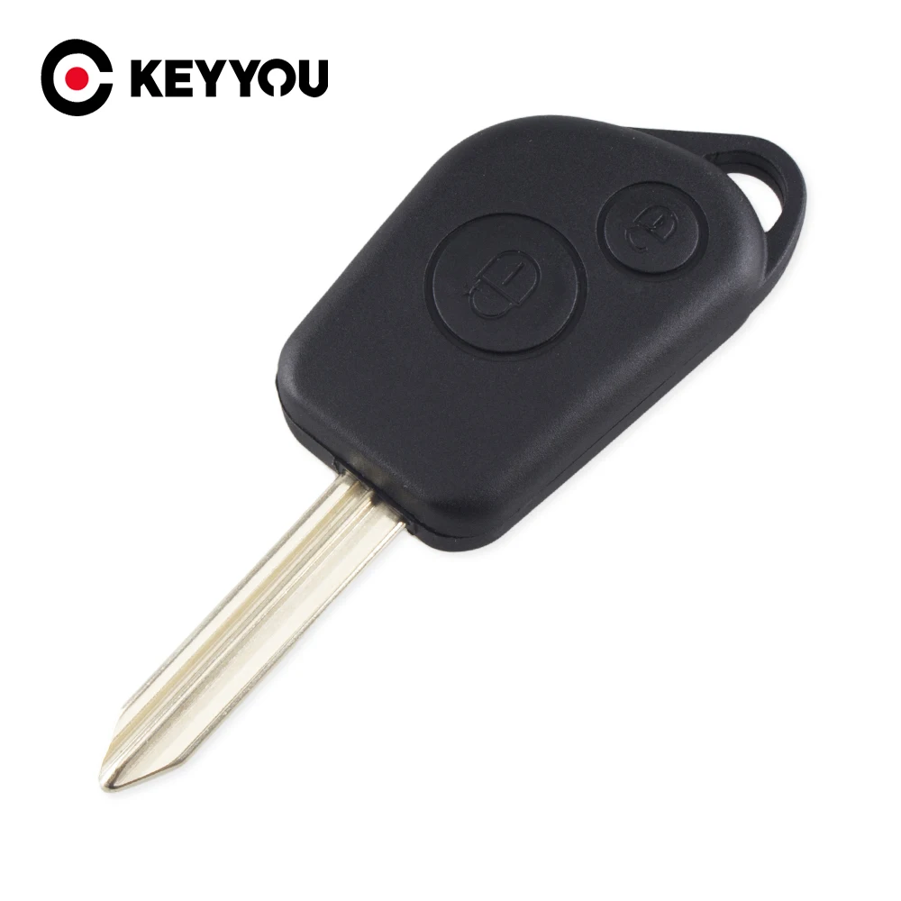 

KEYYOU New Replacement Entry Key Remote Fob Shell Case Uncut Blade For Citroen Elysee Saxo Xsara Picasso Berlingo Key Case