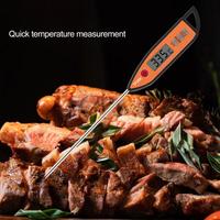 Long Probe Cooking Thermometer Accurate Waterproof Lcd Display Food Thermometer for Bbq Meat Milk Baking Long Probe Digital