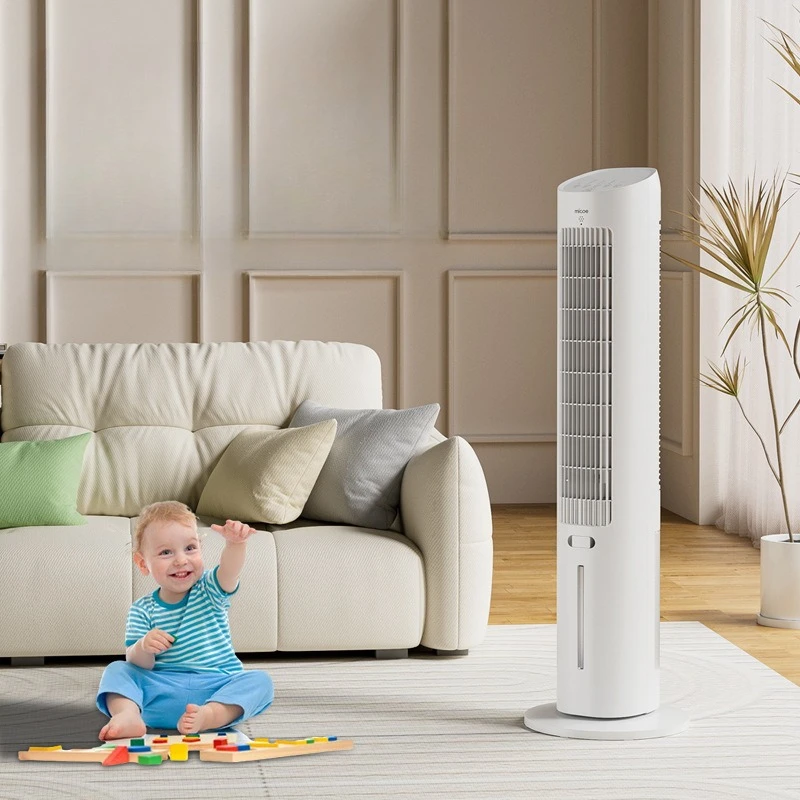 

‌Portable Cooling Fan Wide Angle Airflow Smart Timer, Small Water Cooled Home Air Conditioner Remote Control Tower Design‌