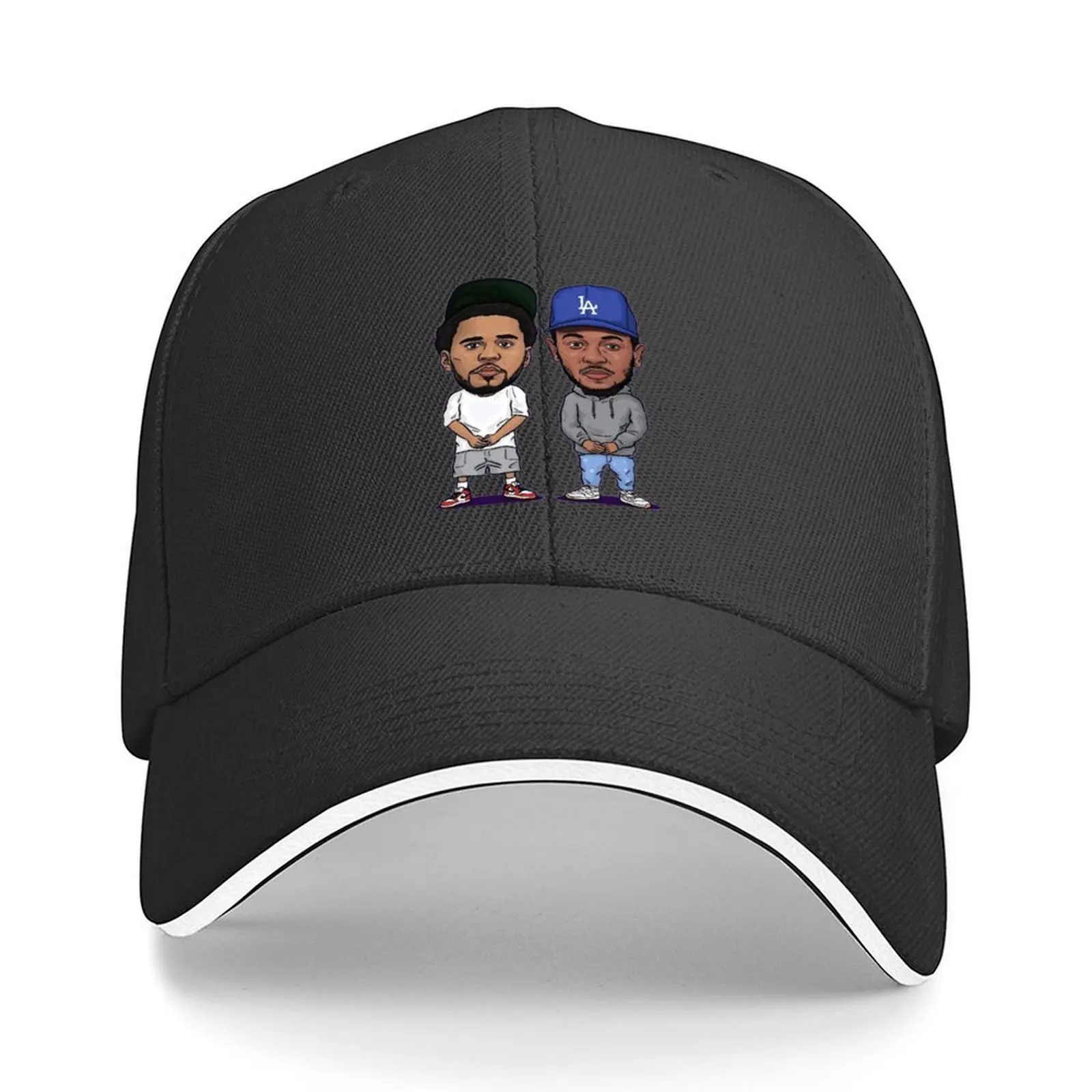 

KENDRICK LAMAR & J.COLE Baseball Cap men's big size hat New In The Hat Wild Ball Hat Beach Outing Men's Baseball Women's