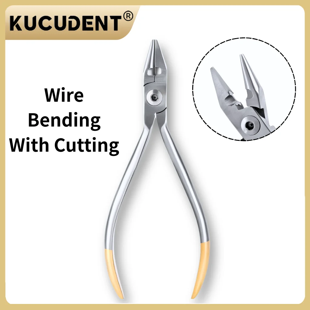 

1 PC Dental TC Cutting Bird Beak Plier - Stainless Steel Loop Forming & Wire Bending Instrument for Orthodontic Laboratory