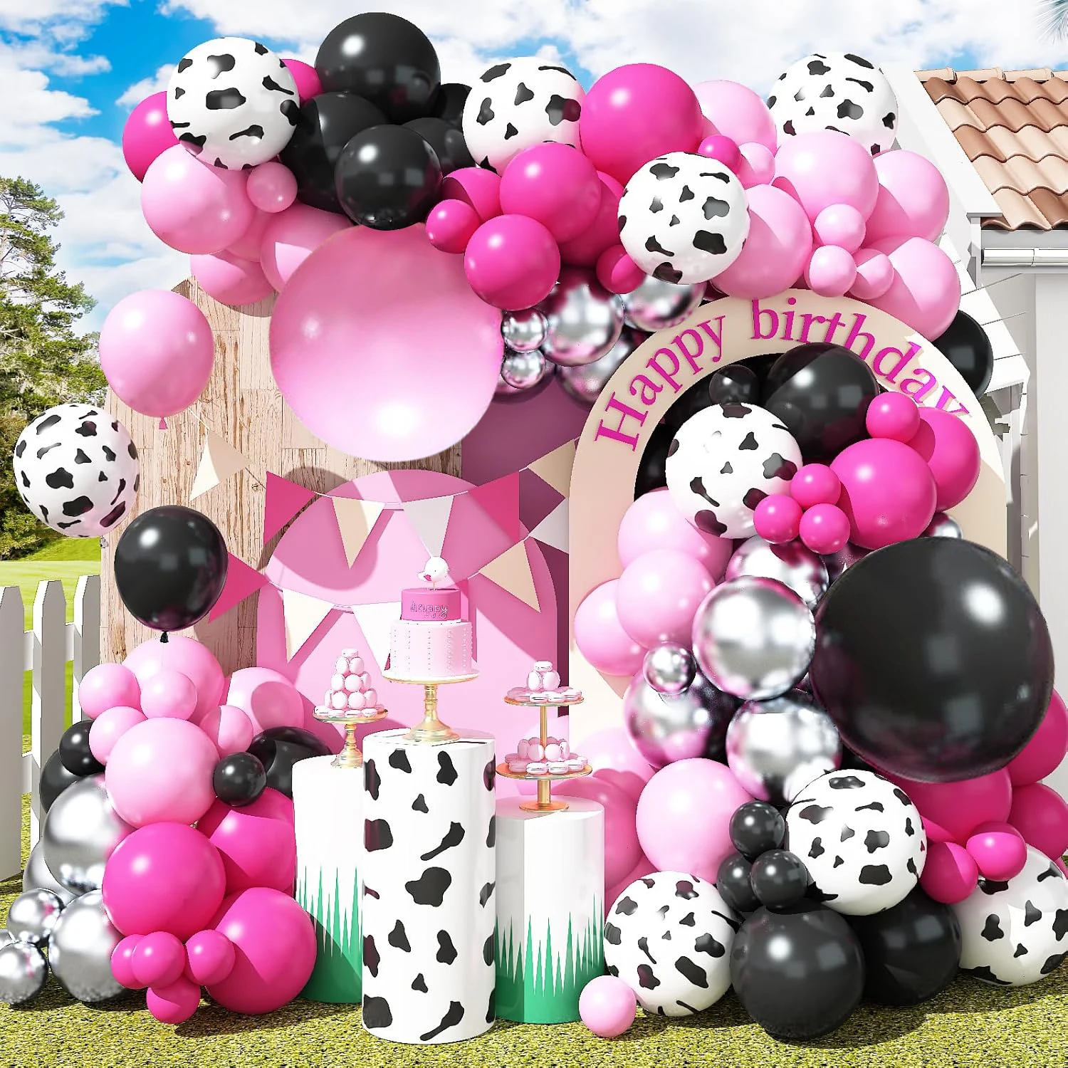 Barnyard Porno: Eğlenceli Tarım Temalı Balon Arkı Setleri ile Çocuk Partileri İçin Sürpriz Dekorasyon