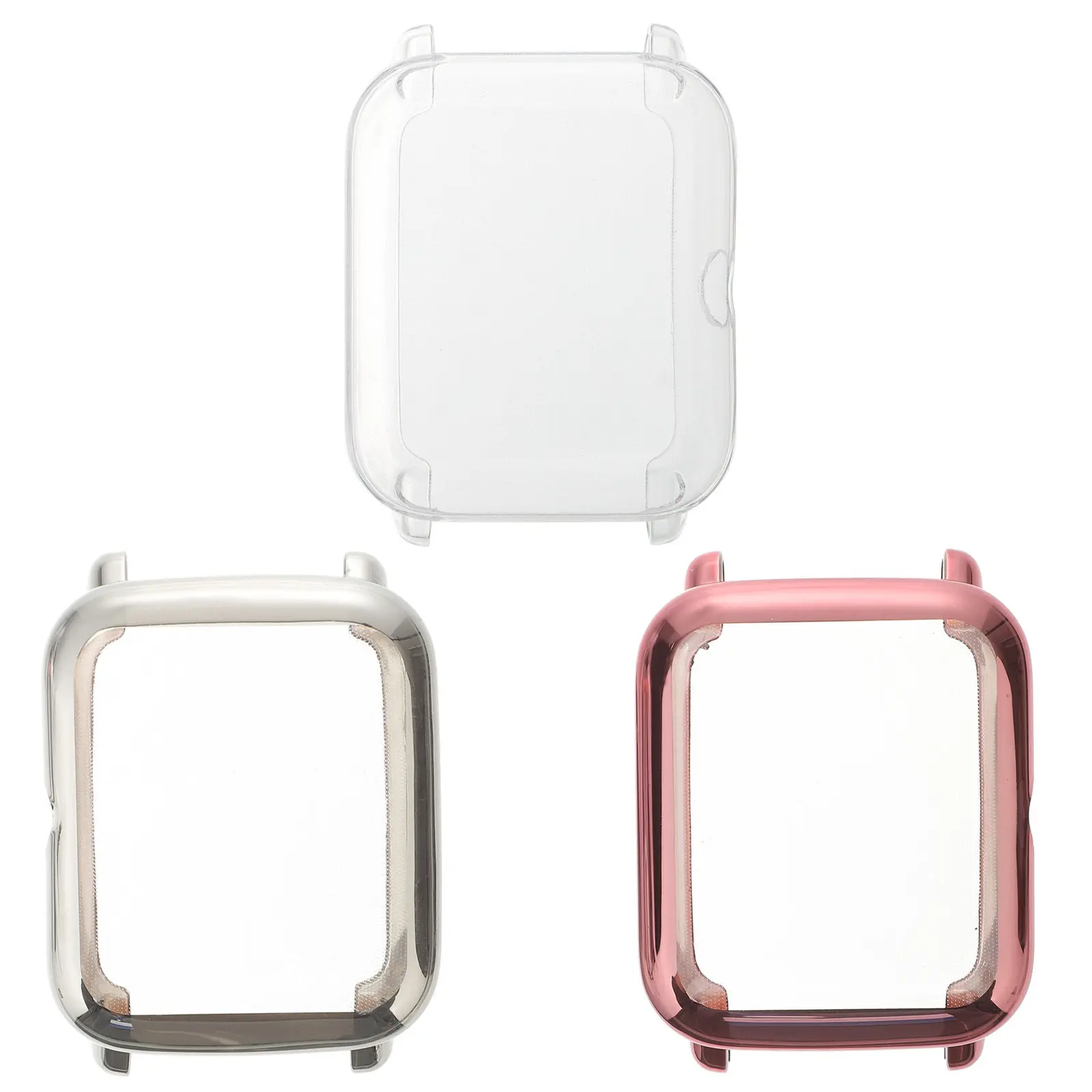 3 uds. Funda protectora extra gruesa de Tpu para reloj inteligente, funda de cuerpo completo a prueba de arañazos, anticolisión, resistente a caídas, elegante y lujosa