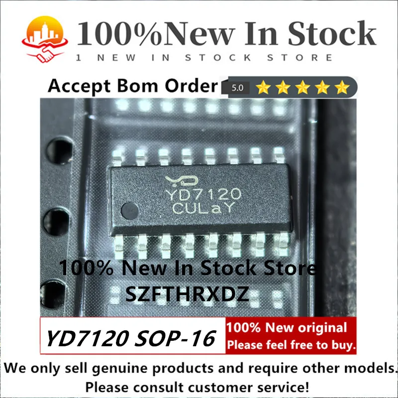 

SZFTHRXDZ 100% NEW ORIGINAL YD7120 SOP16 SOIC-16-150mil Audio Power Amplifier
