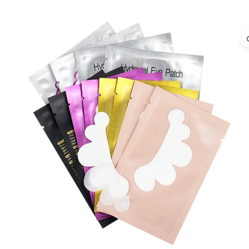 雲の形をしたまつげエクステ用アイパッチ、水性ジェル粘着シート、不織布、つけまつげマスカラ用