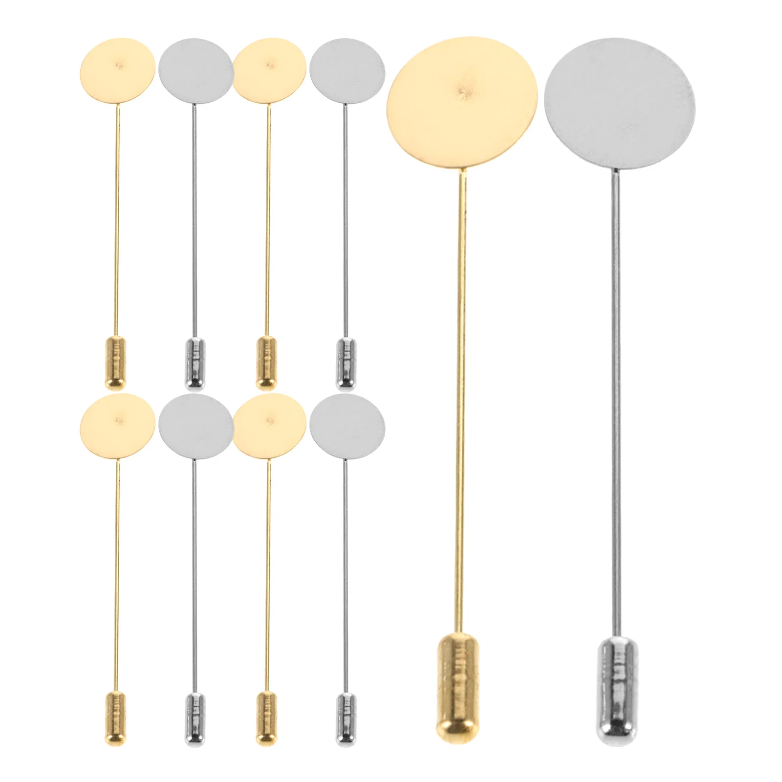 

20 Sets Copper Head Pins One-line Brooch Corsage Needle Round Head Jewelry Making Supplies DIY Accessories Blank Lapel Pins