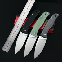 Free Wolf FC-263 D2 EDC Pocket Folding Knife G10/CF Handle Ball Bearing Flipper Utility Sharp Outdoor Camping Hunting Knife