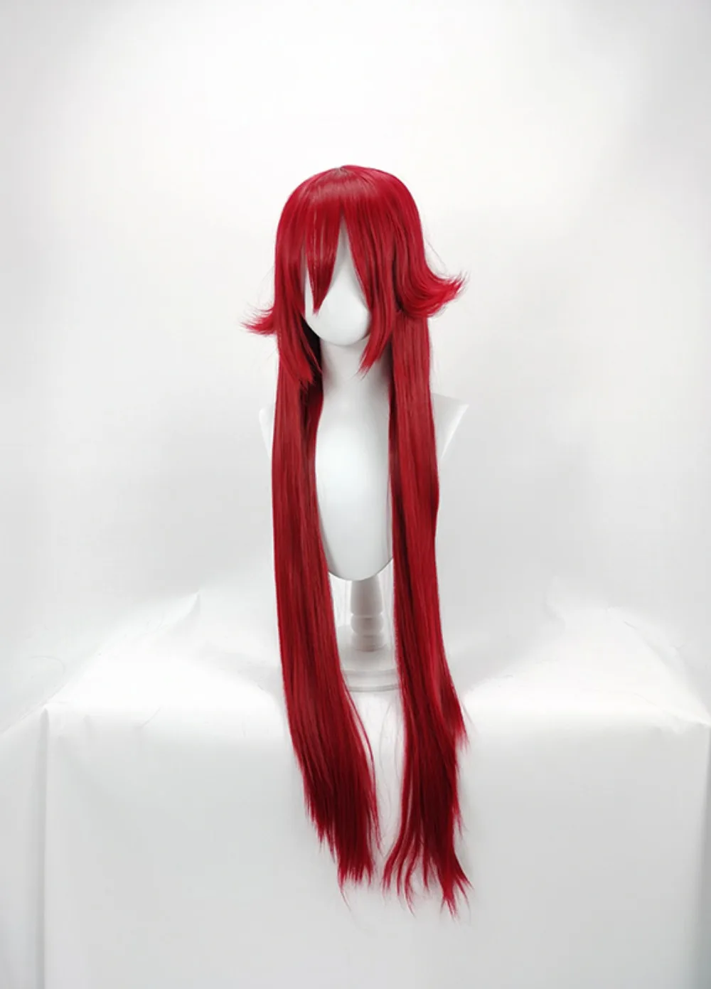 Grell Red Cosplay Wig Black Butler Anime Spiky Punk Hair Grim Reaper Costume Party