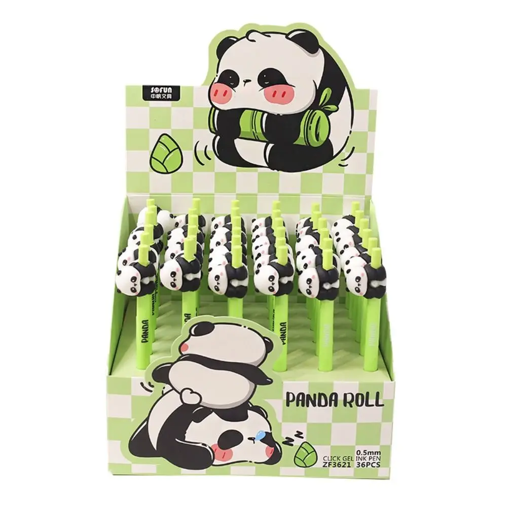 Panda Forma Lápis Mecânico, Desenho Kawaii, Assinatura, Neutro Caneta Gel, Esboço, Propelindo, Escola, Escritório, 0.5mm