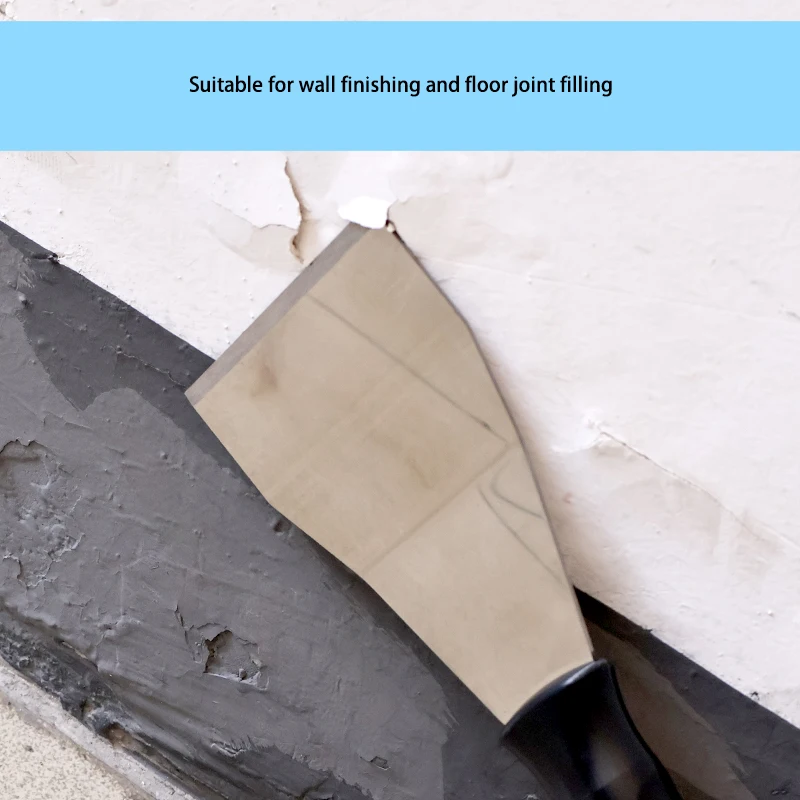 25*7.5CM Bent Stainless Steel Chisel Pole Scraper 1Pcs Paint Wallpaper Putty Adhesive Removal Ceiling Drywall Repair