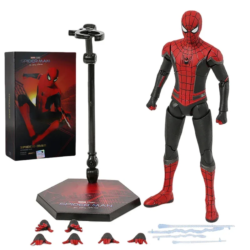 

Spider-Man Toys No Way Home Action Figure - 1/10 Scale Marvel Legends Peter Parker Red Black Gold Model for Adult Collectors