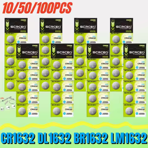 10/50/100PCS CR1632 CR 1632 DL1632 BR1632 LM1632 ECR1632 3 Lithium Button Battery 3V Coin Cells Batteries For Watch Remote Key