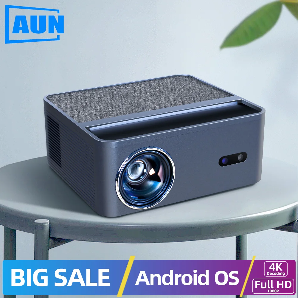 

AUN Projector Android 4K Home Theater Game Full HD 1080 WIF Bluetooth VideoProjectors Laser AI MINI Best Short Distance Smart TV