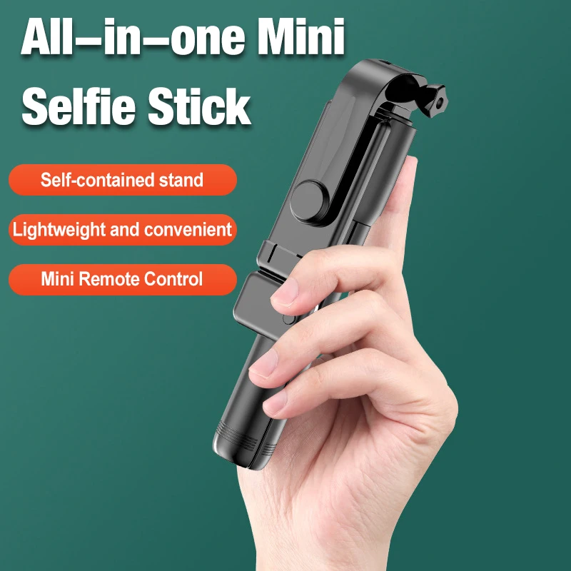 Bluetooth sem fio selfie vara tripé com lâmpada bluetooth remoto extensível telefone streaming ao vivo para android smartphone