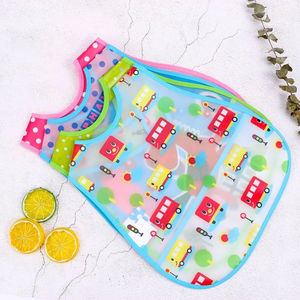 Cloths Safe Smock Infant Burp Plastic Saliva Pattern Cloth Lunch Turn Bibs/Cute Cartoon Bib Feeding Baby Waterproof Bibs Towel