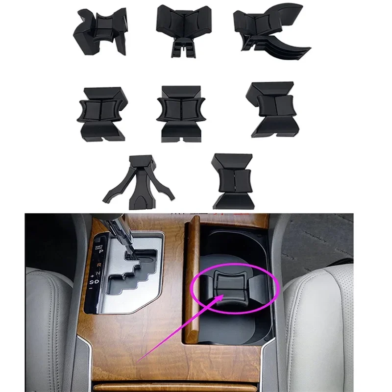 

Car Center Console Water Cup Holder Drink Stand Insert Divider Board For Toyota Camry Highlander Prado LC120 LC150 Rand Cruiser