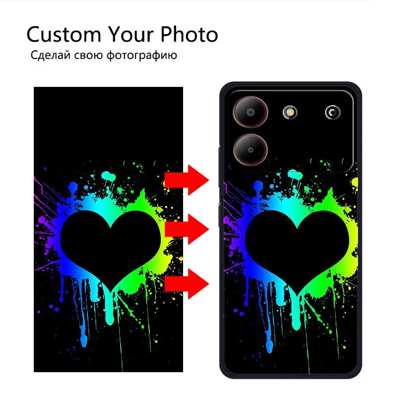 DIY Customized Photo Phone Cases For ZTE Blade A54 A34 A33S A52 A7S 2020 Silicone Cover Design DIY Picture Image Name Text Funda