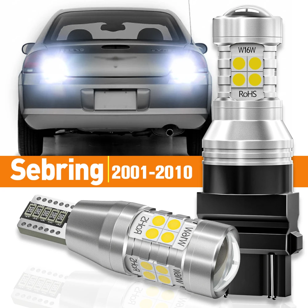 2pcs LED Reverse Light For Chrysler Sebring 2001-2010 2002 2003 2004 2005 2006 2007 2008 2009 Accessories Canbus Lamp