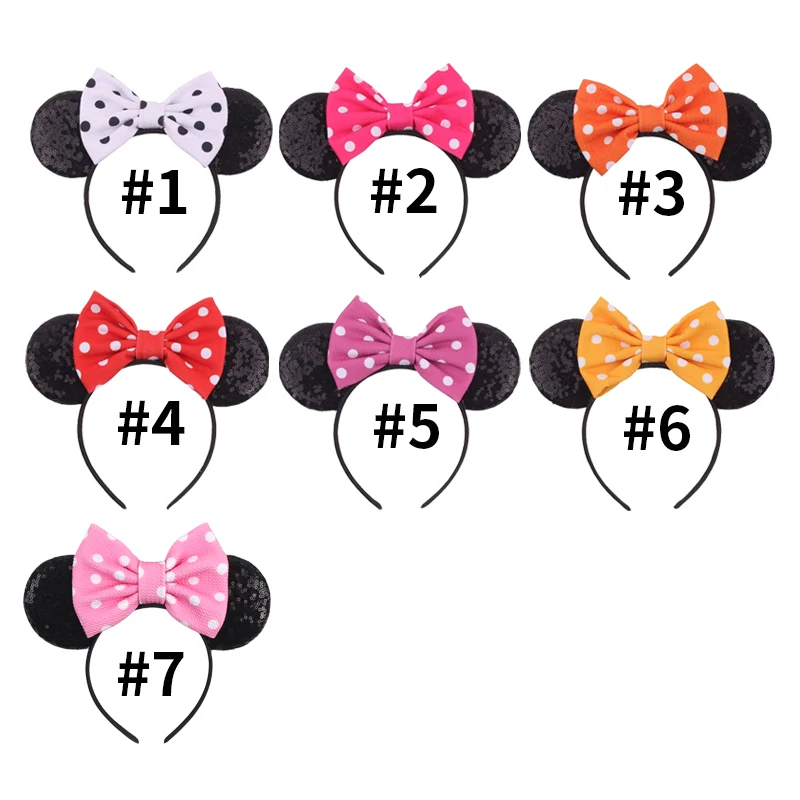 موضة بلون آذان الماوس عقال للفتيات النساء حفلة عيد ميلاد هيرباند DIY بها بنفسك مهرجان تأثيري إكسسوارات الشعر