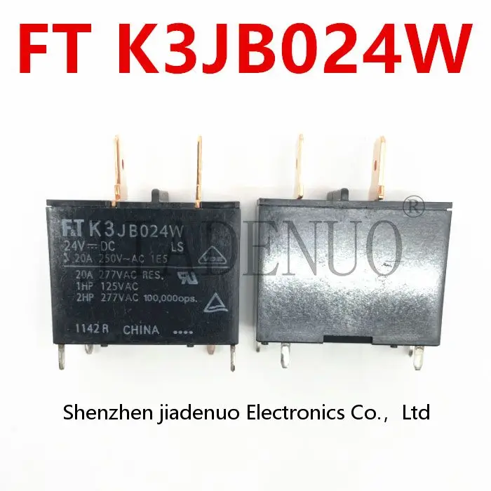 (5-10pcs)100% New FT K3JB024W Relay 24V20A4 pin HF102F FT-K3JB024W chipset