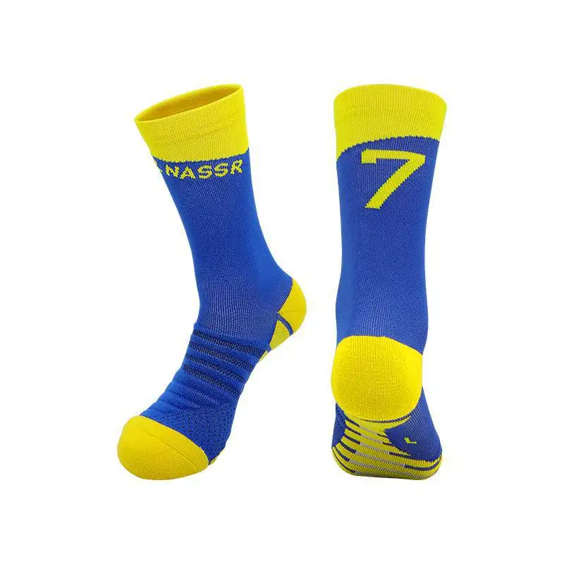 Professional soccer socks Paris Club Star number football sock Men\'s sports socks Men\'s socks Football socks Middle tube socks