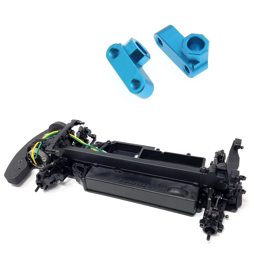 2ชิ้นตัวยึดแขนท่อนล่างด้านหน้าแยกเป็นโลหะสำหรับรถ Tamiya XV-01 XV01 1/10อุปกรณ์เสริมสำหรับรถ Tamiya