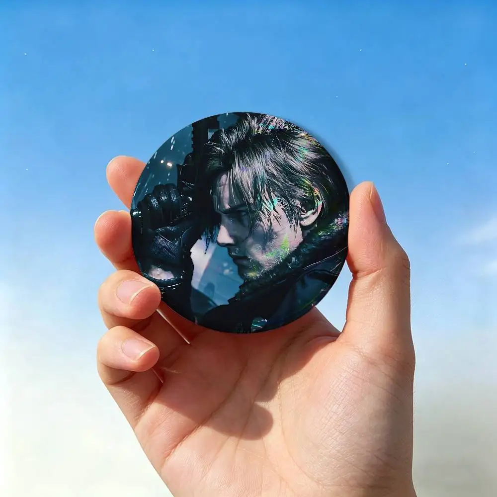L-Leon S. Kennedy R-RE9 Badge Pins For Friend, Backpack, Clothing, Collectible Accessories, Jewelry Gift