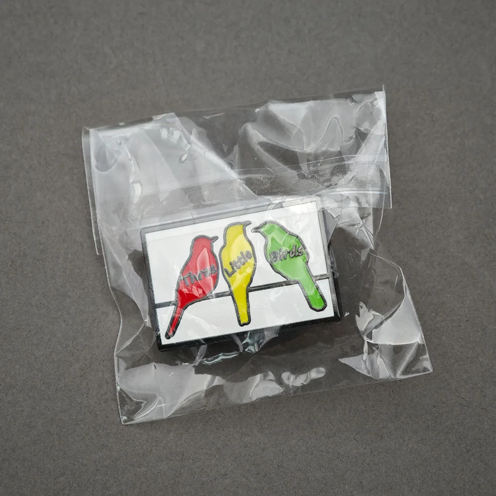 Bob Marley Three Little Birds Metall-Emaille-Anstecknadel, Reggae-Musik-Brosche, Rasta-Farben, Abzeichen, Reversnadeln, Geschenk für Fans, Rucksack-Schmuck – Detail 12