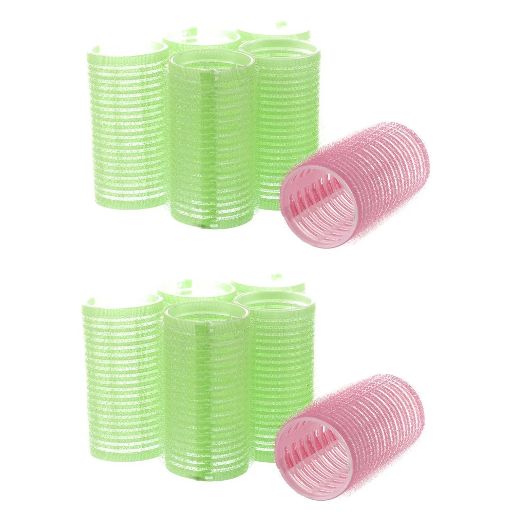 【شراء الآن】12X بكرات شعر كبيرة ذاتية الإمساك لتجعيد الشعر بنفسك مقاس 3 سم