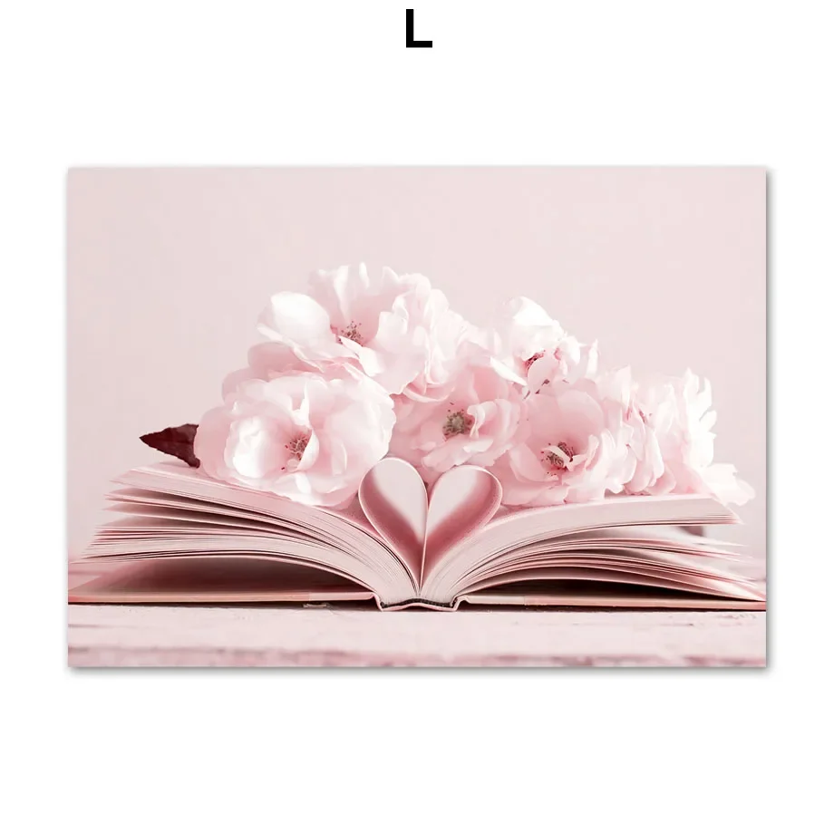 Frühling Rosa Rose Pfingstrose Sakura Löwenzahn Orchidee Spatz Auto Garten Poster Blume Wand Kunst Leinwand Malerei Home Room Decor 5