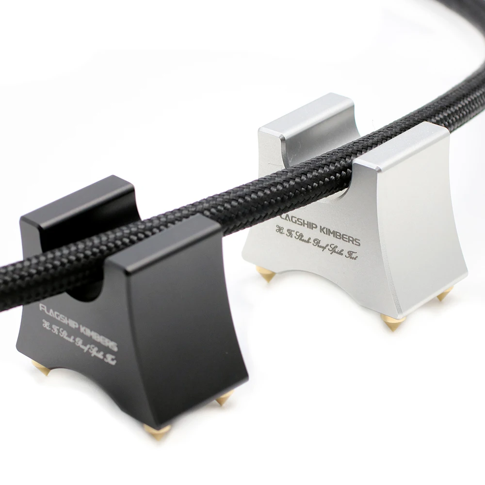 New Cable Tray HIFI Hold Speaker Power Wire Cable Tray Stand Spike Support Frame Aluminum Trailing Pad Absorber Audio Spikes