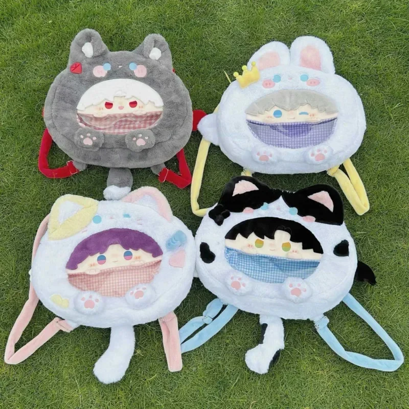 Love And Deep Space Itabag Backpacks Y2K Kawaii Back To School Zayne Sylus Rafayel Xavier Action Figure Storage Student Backpack