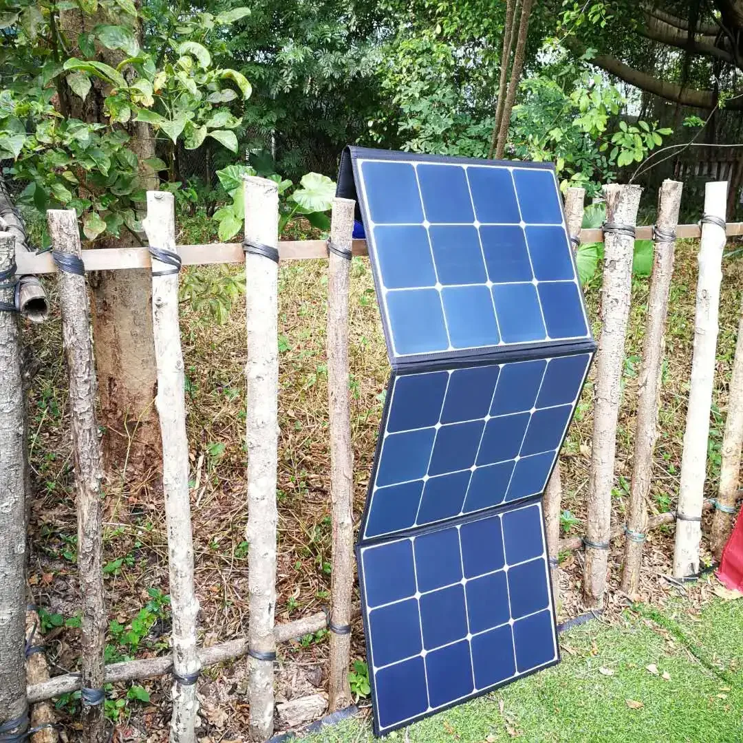 Folding new energy solar charging panel Renewable energy energy storage system portable emergency power supply