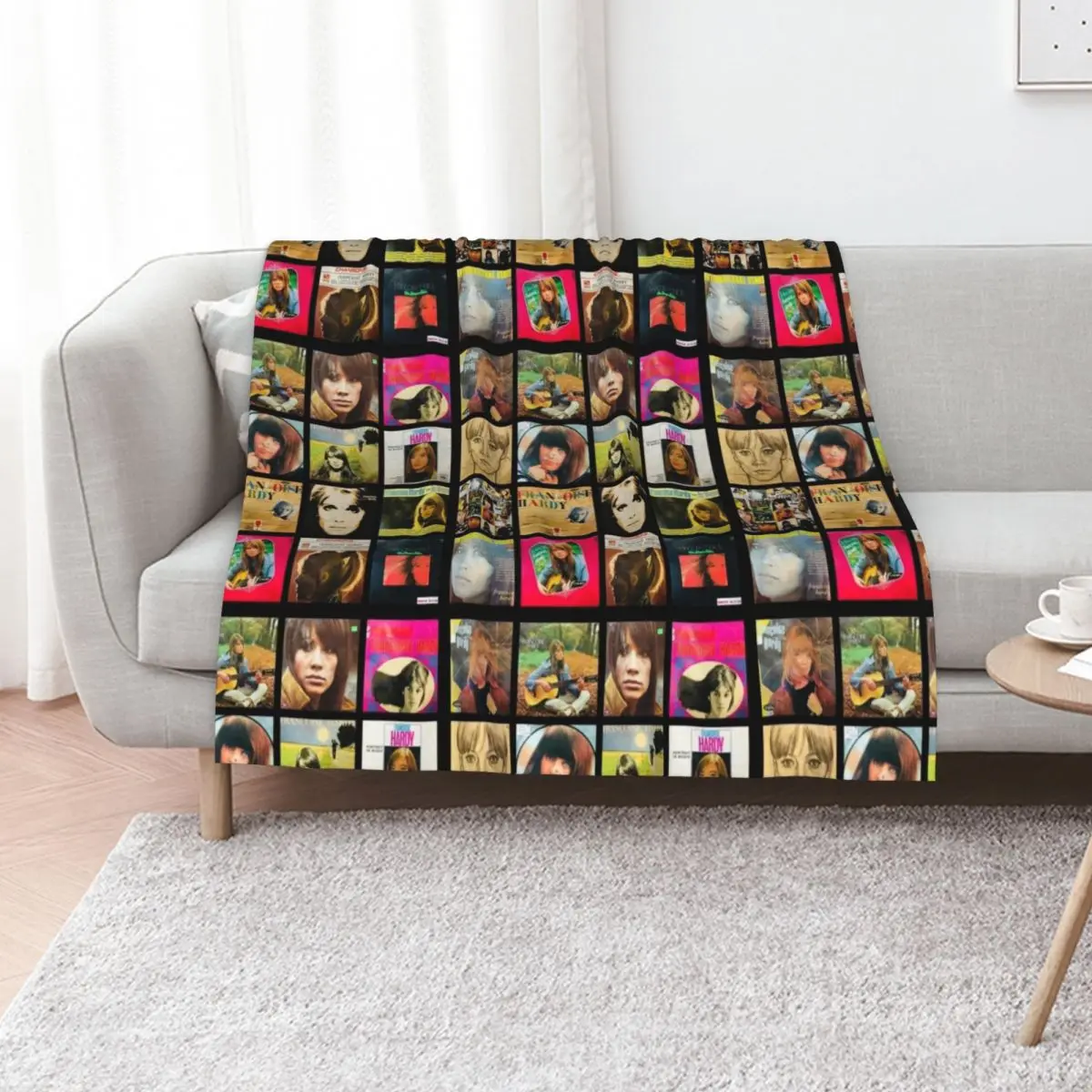 Fran?oise Hardy - Albums Throw Blanket Soft Sherpa Fleece Warm Blanket for Winter