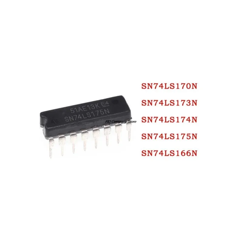 100PCS SN74LS166N SN74LS170N 74LS170 SN74LS173N 74LS173 SN74LS174N 74LS174 SN74LS175N 74LS175 74LS166 DIP New original