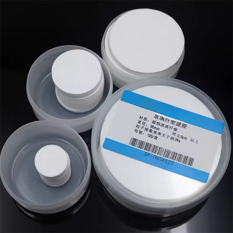 

100 pieces/box ultrafine glass fiber filter membrane tsp sampling filter membrane dust measurement sampling filter membrane 47mm