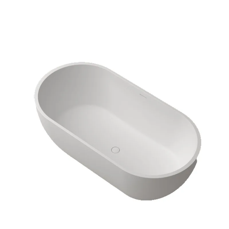 

Artificial stone bathtub Home Hotel Homestay Thick edge double freestanding integrated bathtub
