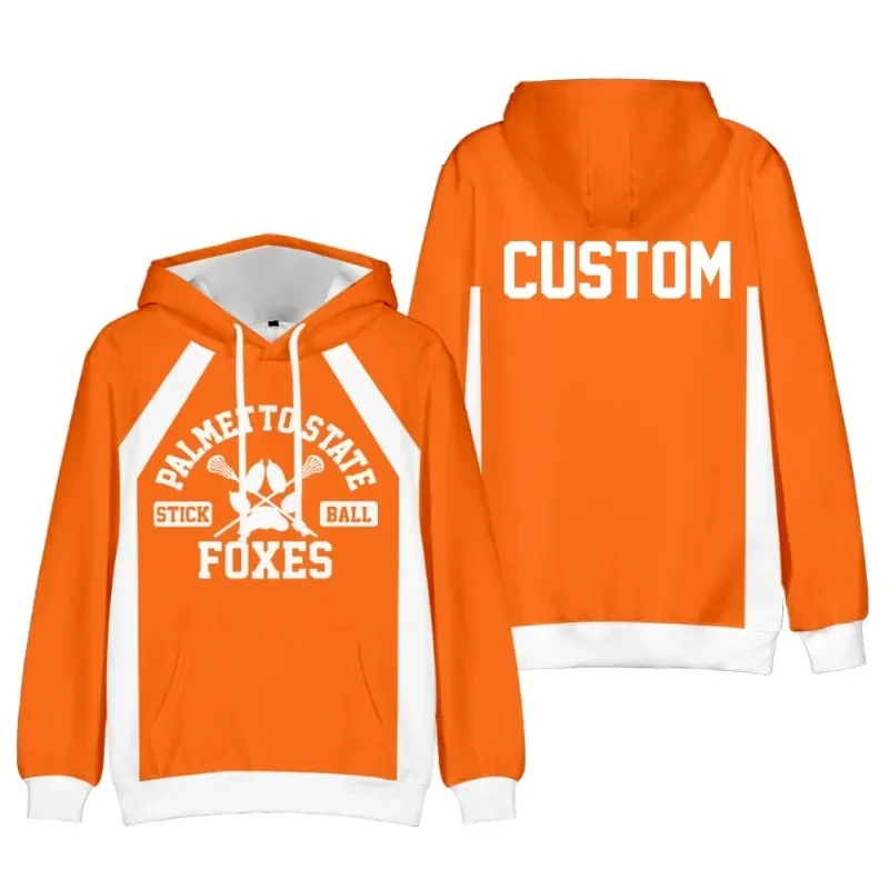 Men Hoodie The Foxhole Court Hoodies Palmetto State Foxes Lacrosse Jersey Cosplay KEVIN RENEE Pullover Hot 3d Men Women Clothin