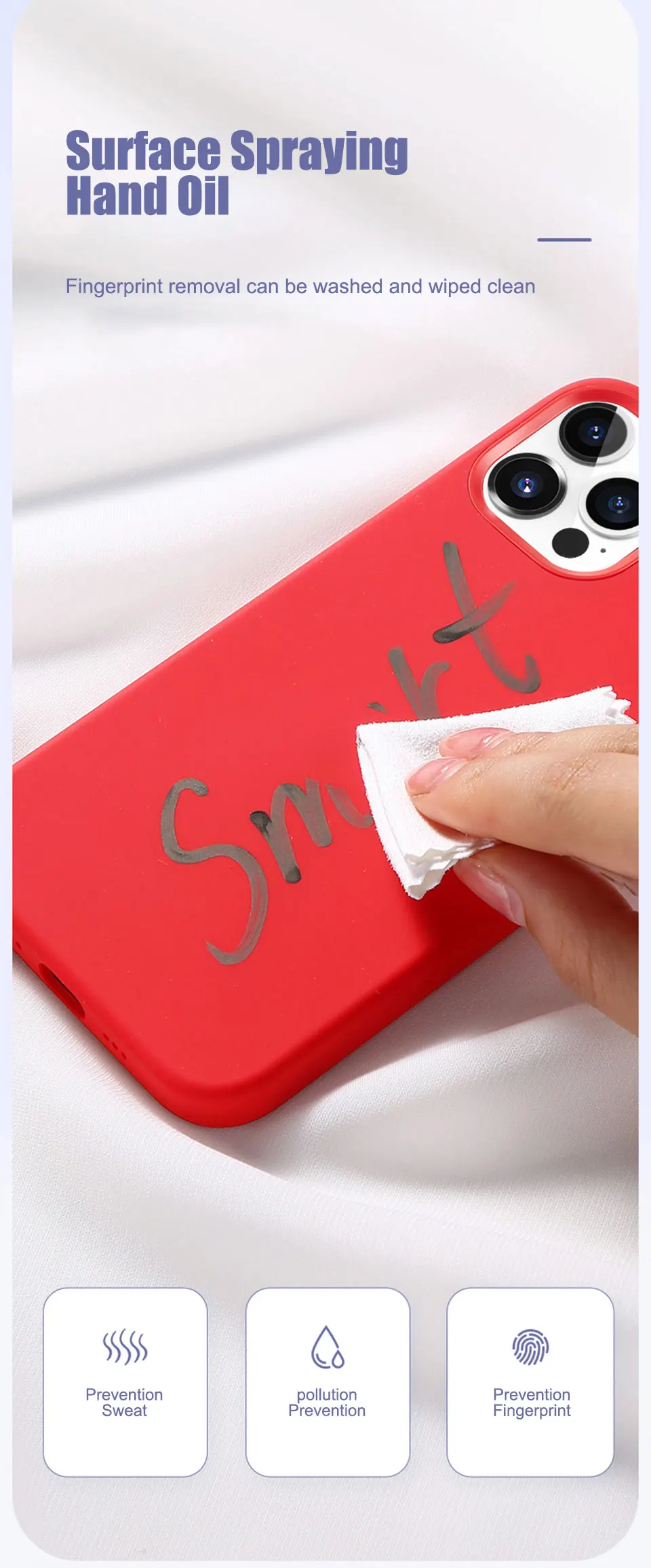 Luxuriöse Silikonhülle für iPhone 17 16 14 12 11 13 15 Pro Max Modische Stoßfeste Schutzhülle für Apple 17 Air 15 14 16 Plus Zubehör – Detail 3