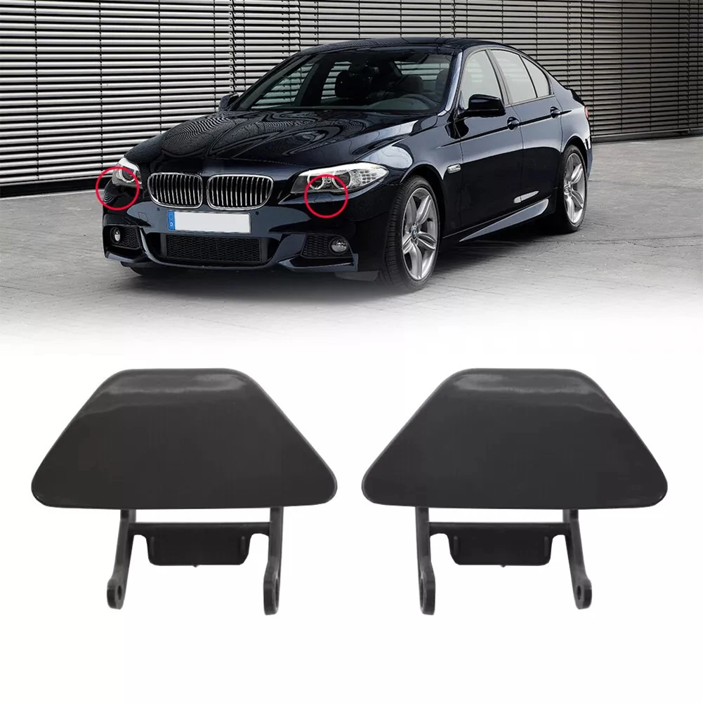 

2PCS Front Headlight Washer Headlamp Nozzle Jet Cleaner Cover Bumper Cap For BMW 5 Series F10 F11 10-13 Accessories For The Car
