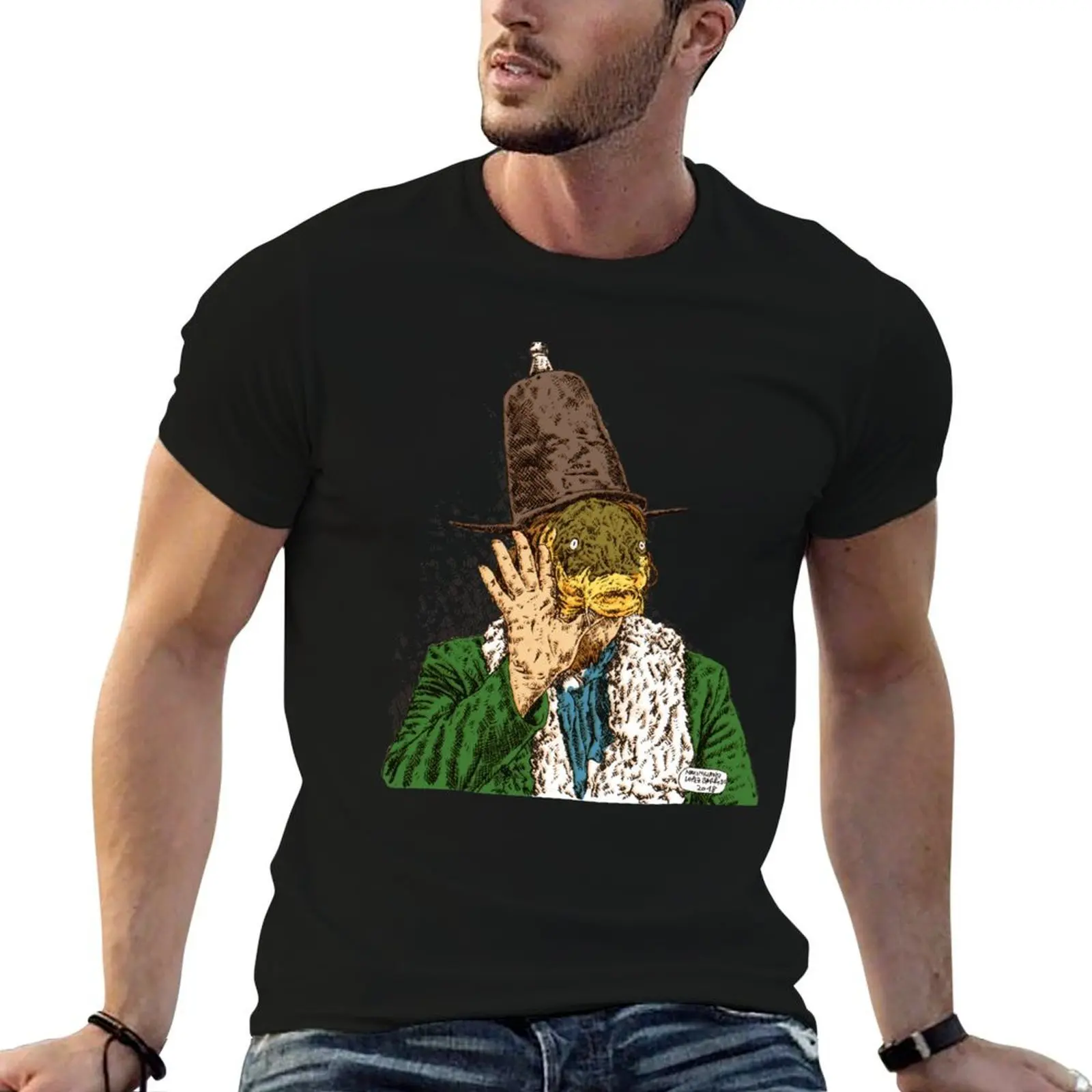 

Captain Beefheart Trout Mask Replica, by Maximiliano Lopez Barrios T-Shirt anime tshirt T-Shirt