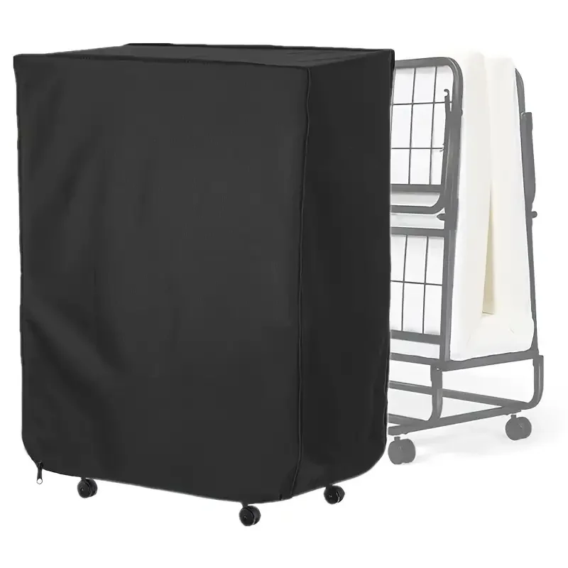 Heavy-Duty Folding Bed & Chair Cover - All-Weather Dustproof, Zipper Closure & Drawstring,Compatible with Folding Beds