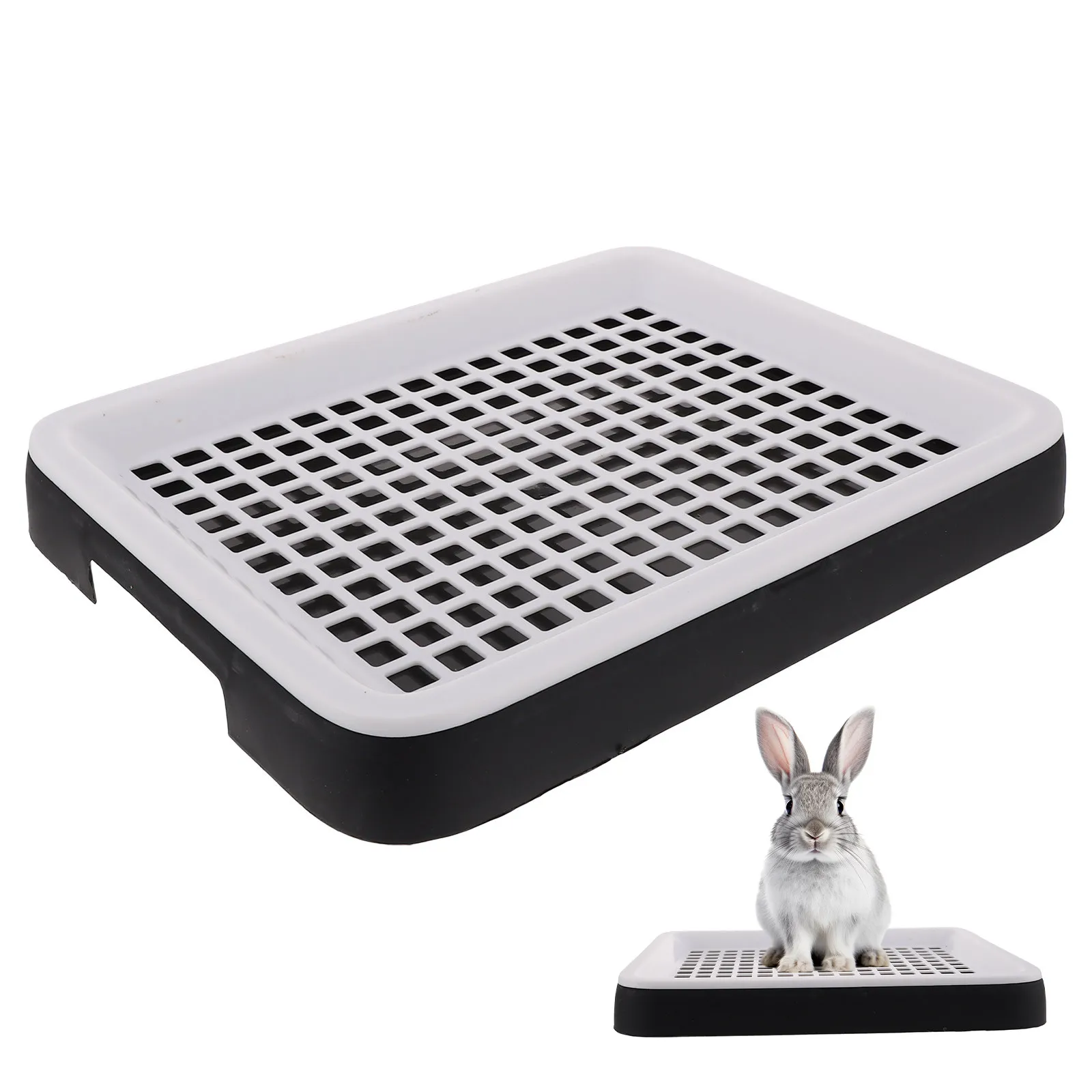 Rabbit Litter Box Small Pet Toilet Tray Bunnies Corner Toilet Box For Ferret Hamster Dragon Cat Guinea Pig Dutch Pig Supplies