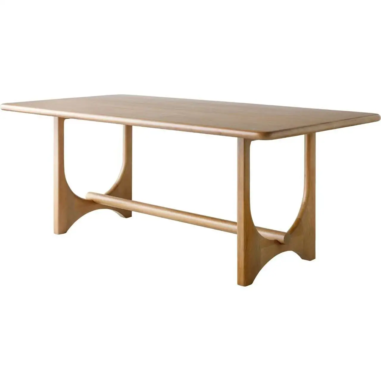Factory Direct 2026 Nordic solid wood dining table, ash wood, Japanese log table, simple dining table, home living room, long de