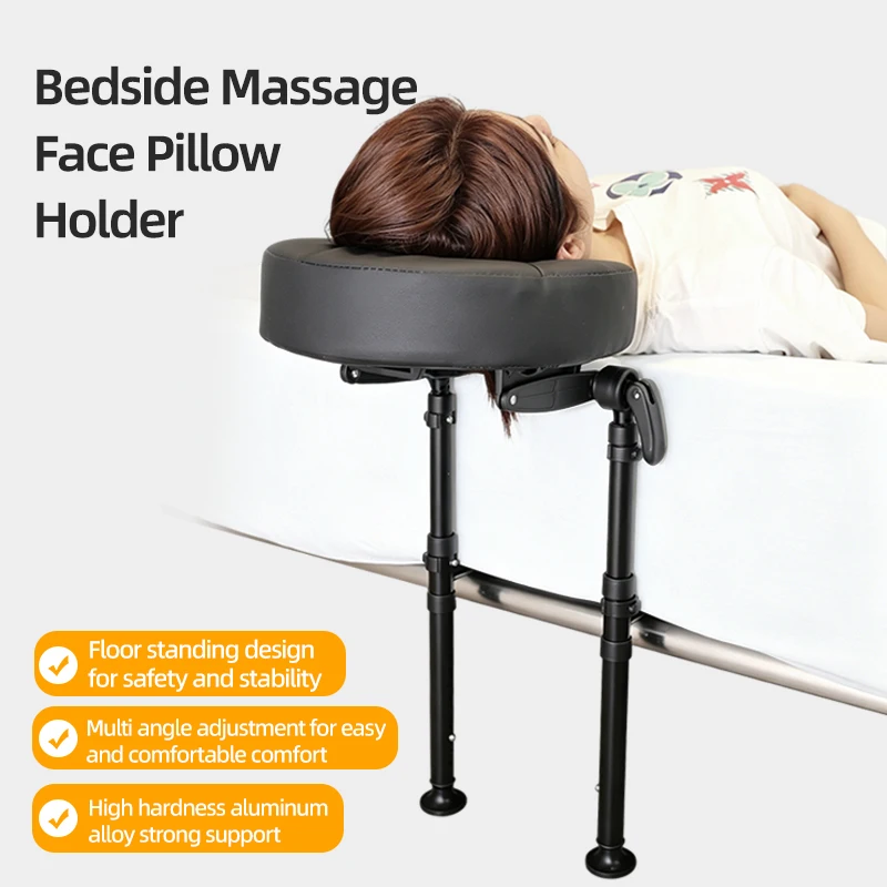 Adjustable Bed Bottom Mount Face Pillow Stand Floor Stable Phone Holder Height Adjustable Post Eye Surgery Recovery Facial Rest